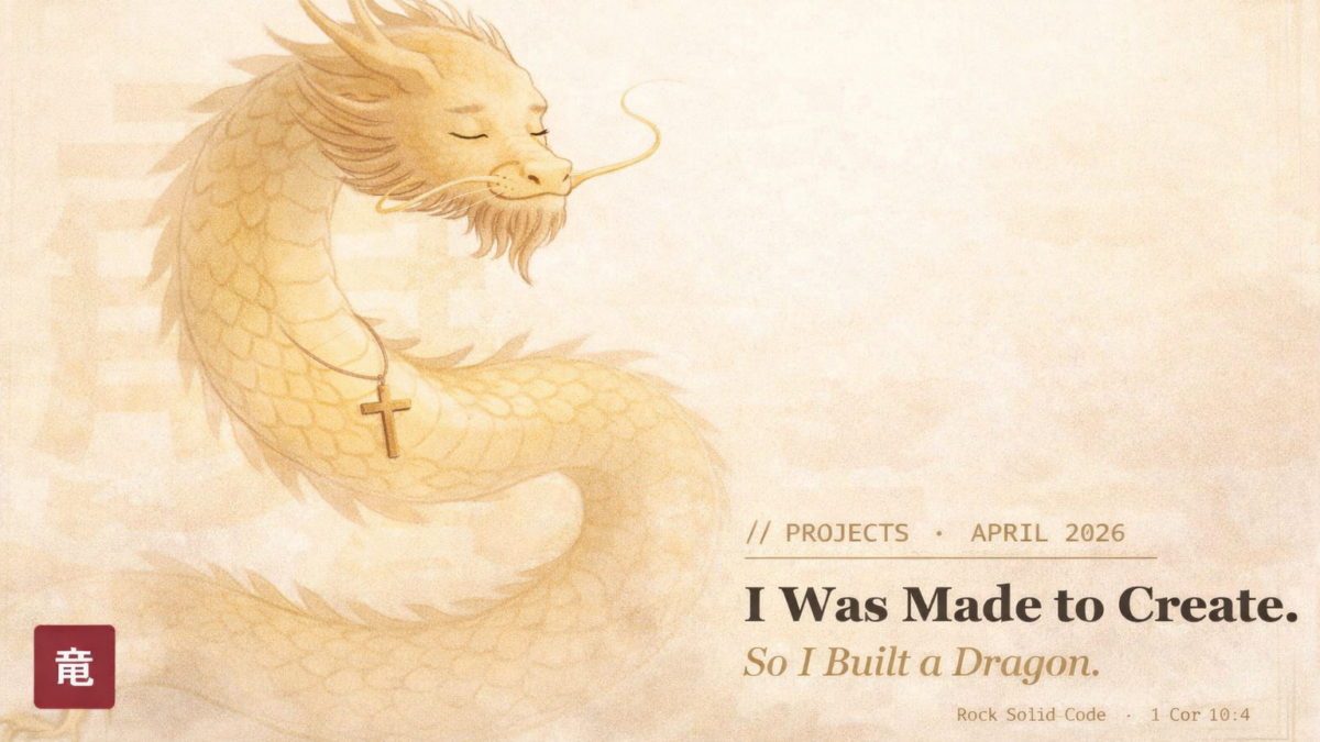 I Was Made to Create. So I Built a Dragon. 竜